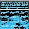 Custom Black Sky Blue-White 3D Pattern Design Abstract Splash Grunge Art Authentic Baseball Jersey - Image 4