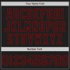 Custom Black Red 3D Pattern Design Abstract Network Authentic Baseball Jersey - Image 5