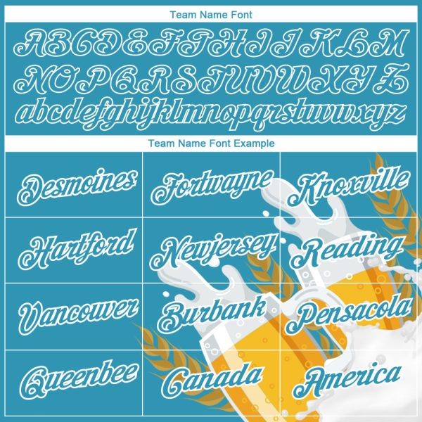 Custom Panther Blue White 3D Pattern Design Oktoberfest Beer Festival Performance T-Shirt - Image 3