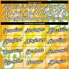 Custom Yellow White-Black 3D Pattern Design Dollar Sign Money Theme Performance T-Shirt - Image 3