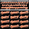 Custom Black Orange-Gray Authentic Throwback Baseball Jersey - Image 4