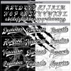 Custom Graffiti Pattern White-Black Scratch 3D Bomber Full-Snap Varsity Letterman Jacket - Image 4