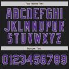 Custom Black Gray Pinstripe Purple Two-Button Unisex Softball Jersey - Image 5