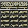 Custom Black Light Blue-Gold Authentic Two Tone Baseball Jersey - Image 4
