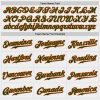 Custom White Green-Orange Authentic Baseball Jersey - Image 4